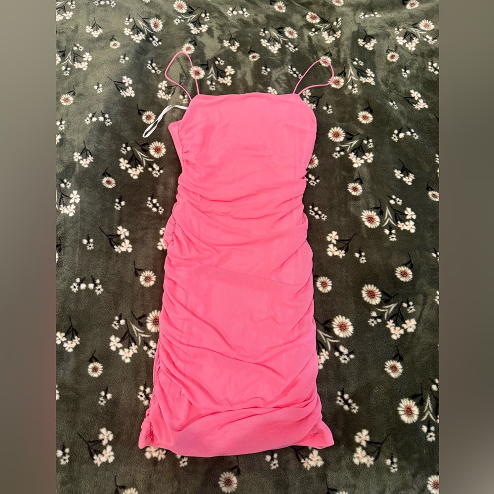 Hello Molly pink mini dress